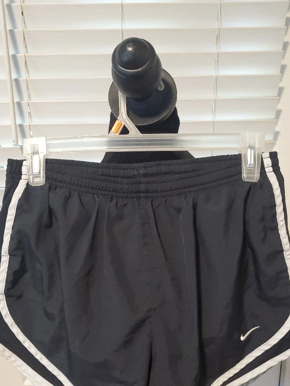 Nike Black Athletic Shorts with White Trim